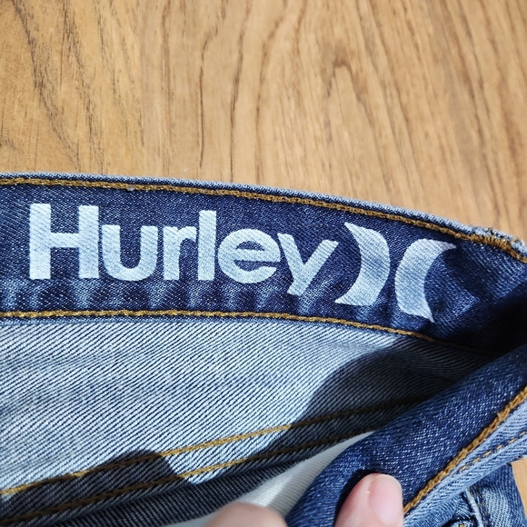 Hurley Women's Blue Denim Distressed Shorts Size 26 - Picture 2 of 8